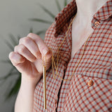 Tsubota Pearl - Mini Pen Necklace - Gold