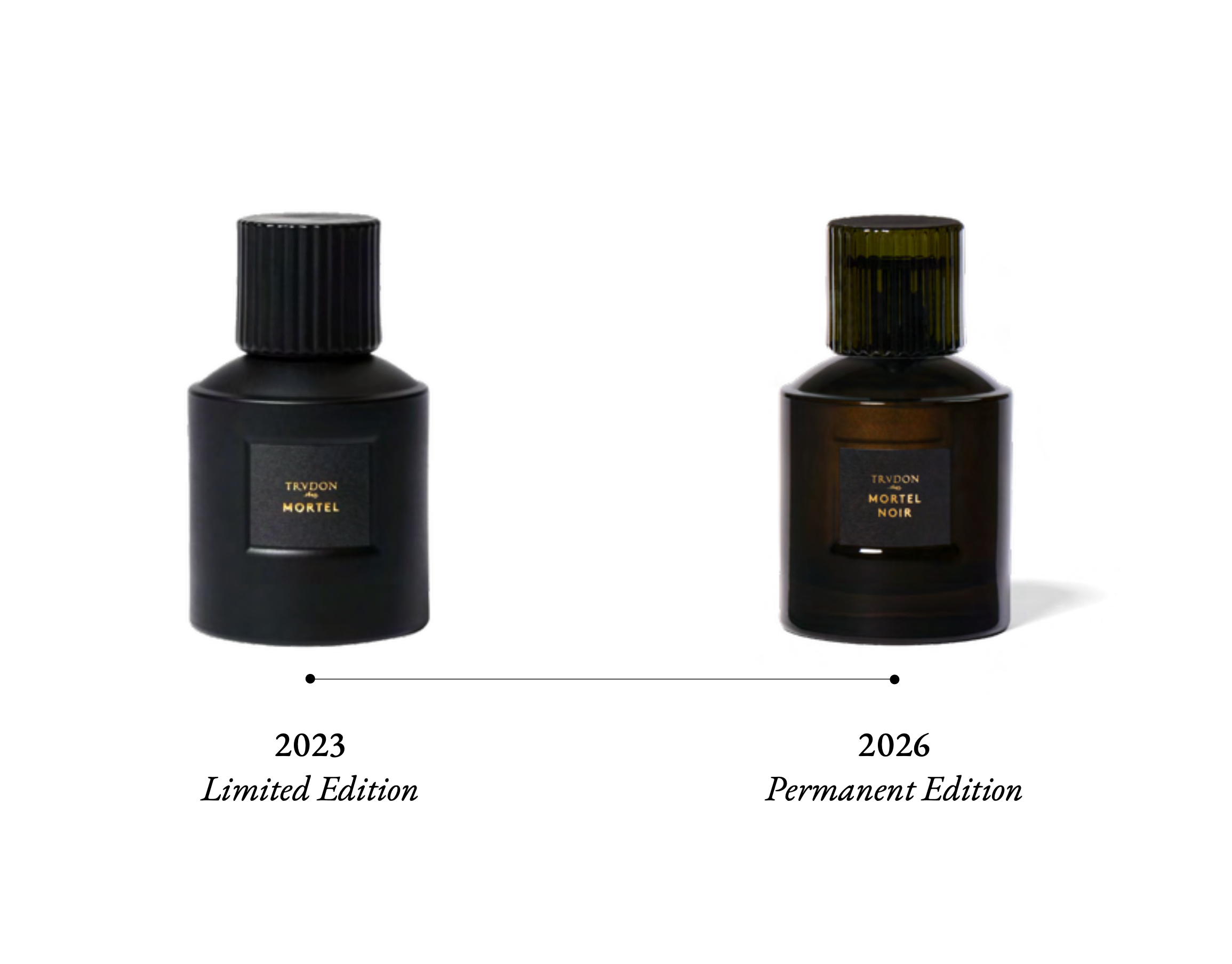 Trudon - Mortel Noir in a black 100 ml bottle 