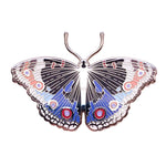 Blue Pansy Butterfly (Junonia orithya) Enamel Pin - Space Camp