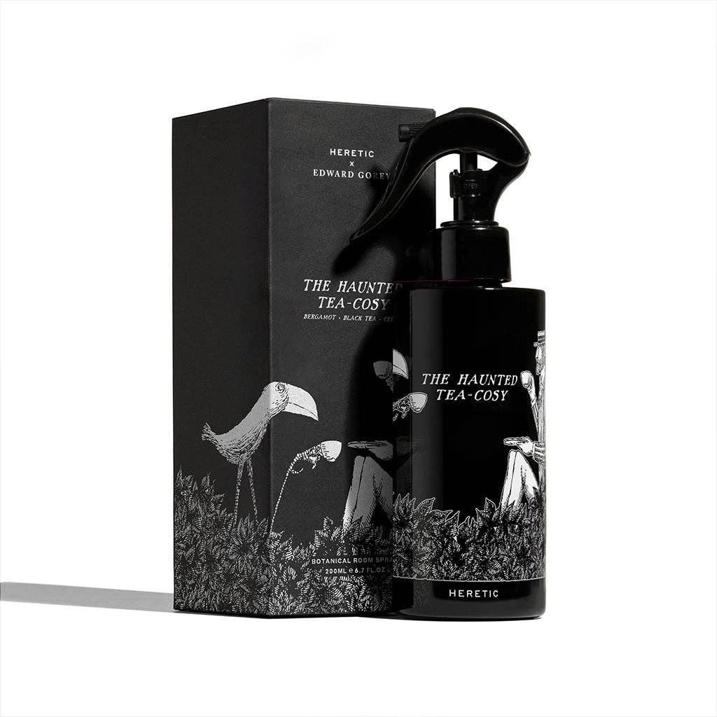 Heretic Parfum x Edward Gorey - The Haunted Tea-Cosy Room Spray - The Marie Marie