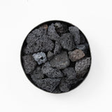 Bloc de lave noir horizontal