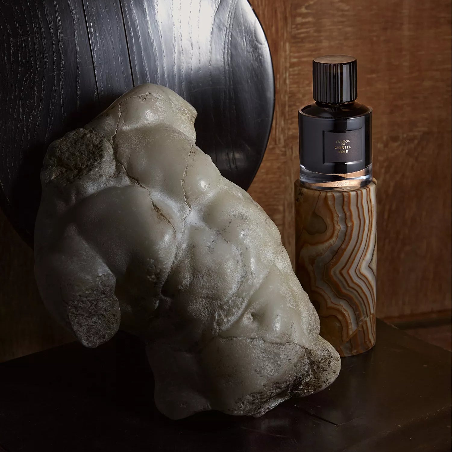 Trudon - Mortel Noir in a black bottle with black storage box