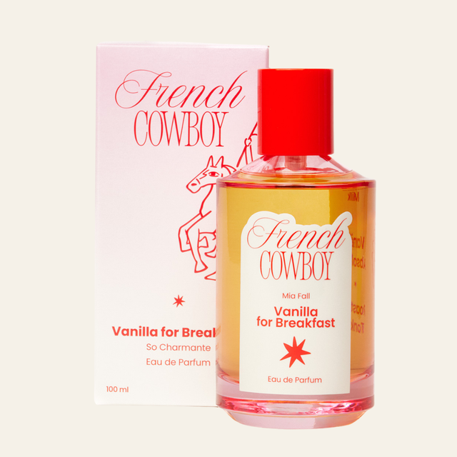 French Cowboy - Vanilla for Breakfast in a 100 ml spray bottle sold at The Marie-Marie in Portland, Oregon