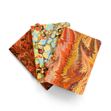 Marbled Pocket Notebook - Red and Brown