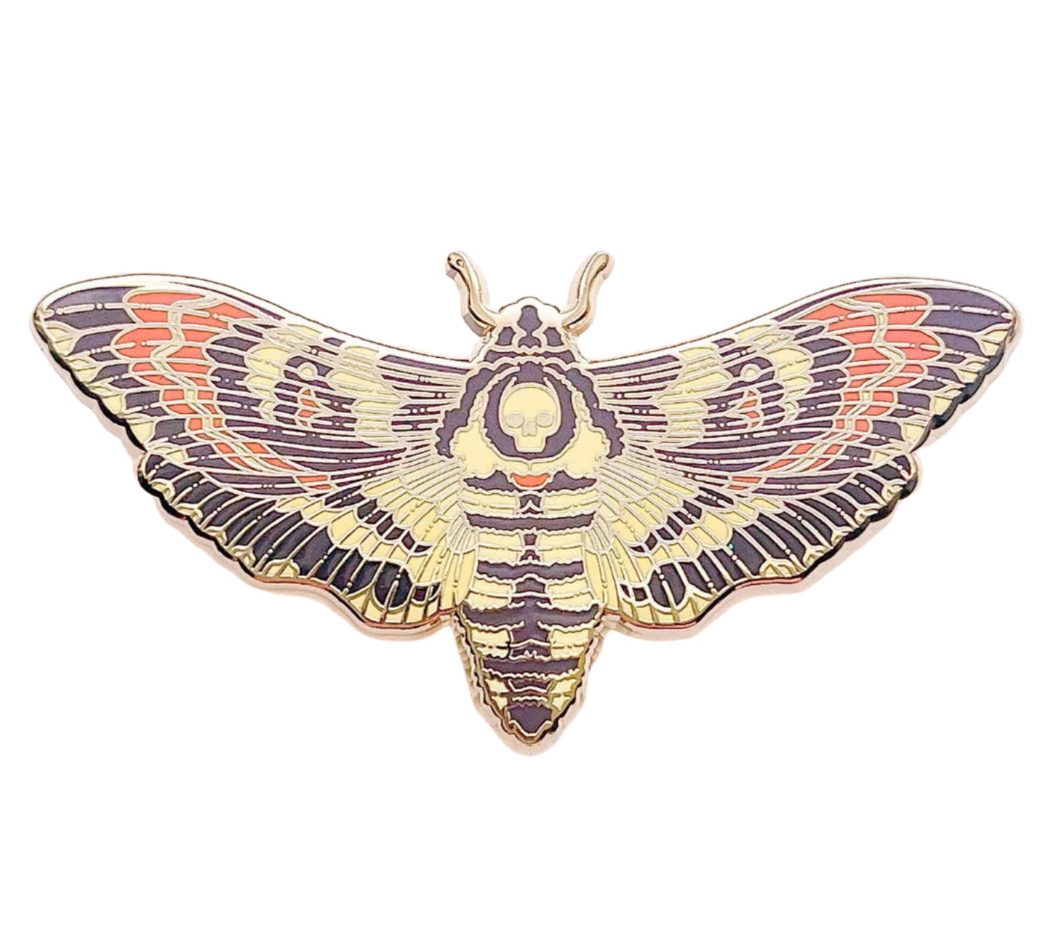 Death's Head Hawkmoth (Acherontia lachesis) Enamel Pin - Space Camp