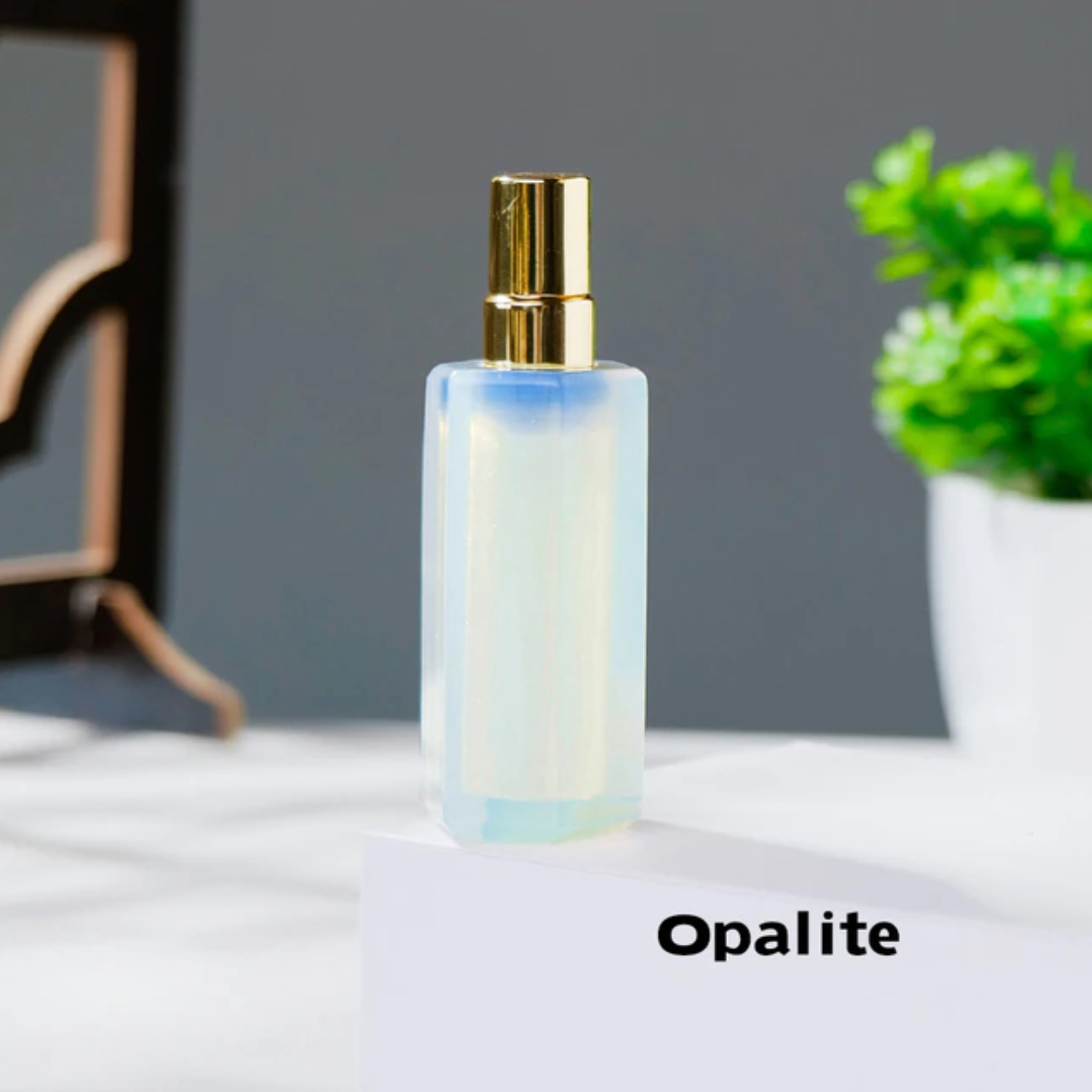 Natural Crystal Gem Perfume Bottles